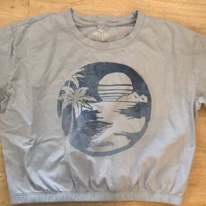 Cute cropped hollister t-shirt
